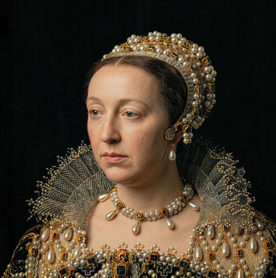 ritratto di Caterina De Medici regina di Francia ritratto di Caterina De Medici regina di Francia